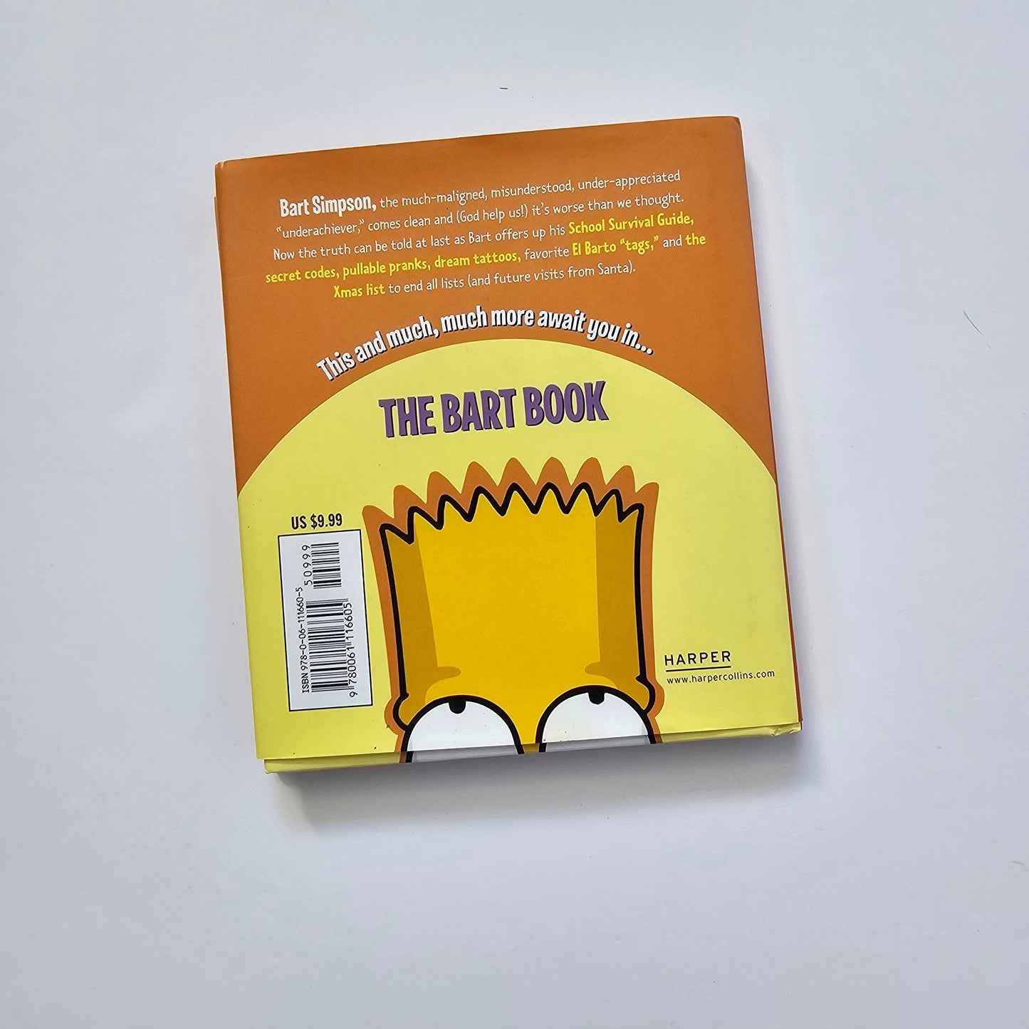 Vtg The Simpsons Library of Wisdom: The Bart Book (2004)