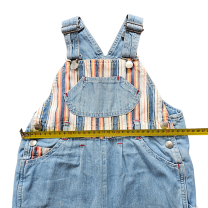 VAULT | Vtg Winnie-the-Pooh Striped Pooh Shortalls (sz 2 / JP 90)