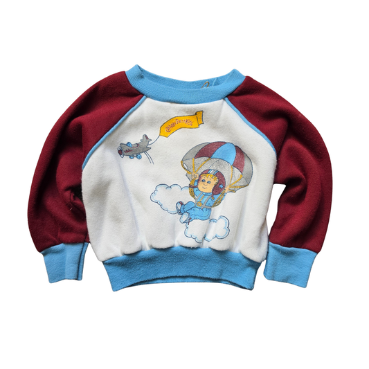 Vintage Cabbage Patch Kids Parachuting Sweater (Sz 000-00) (80s)