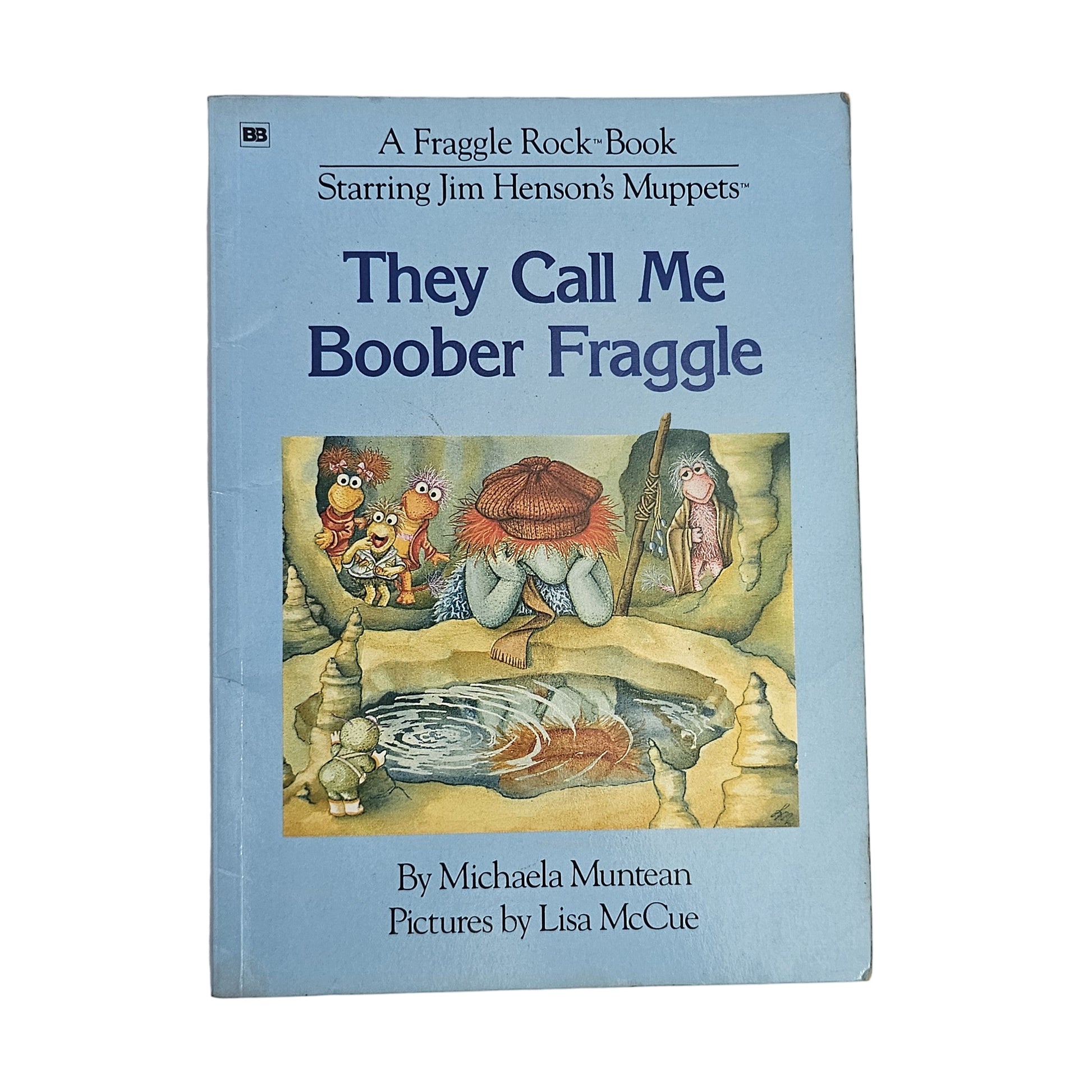 A book cover of 'They Call Me Boober Fraggle' featuring illustrations of the Fraggle Rock characters.