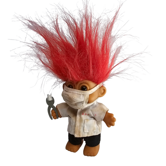 Vtg Dentist Surgeon Russ Troll Doll