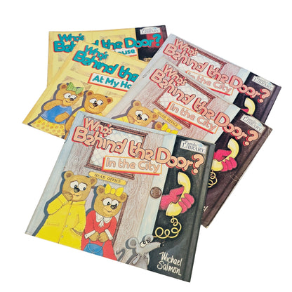 Vtg Who's Behind My Door Books (1992)