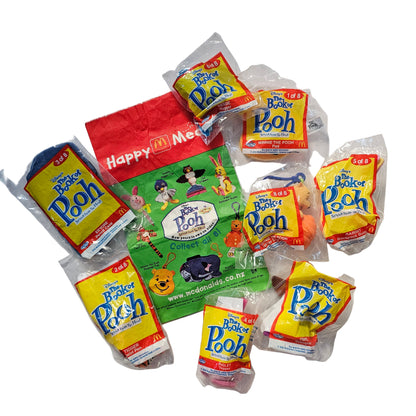Vtg The Book of Pooh McDonalds Toy Set (2002)