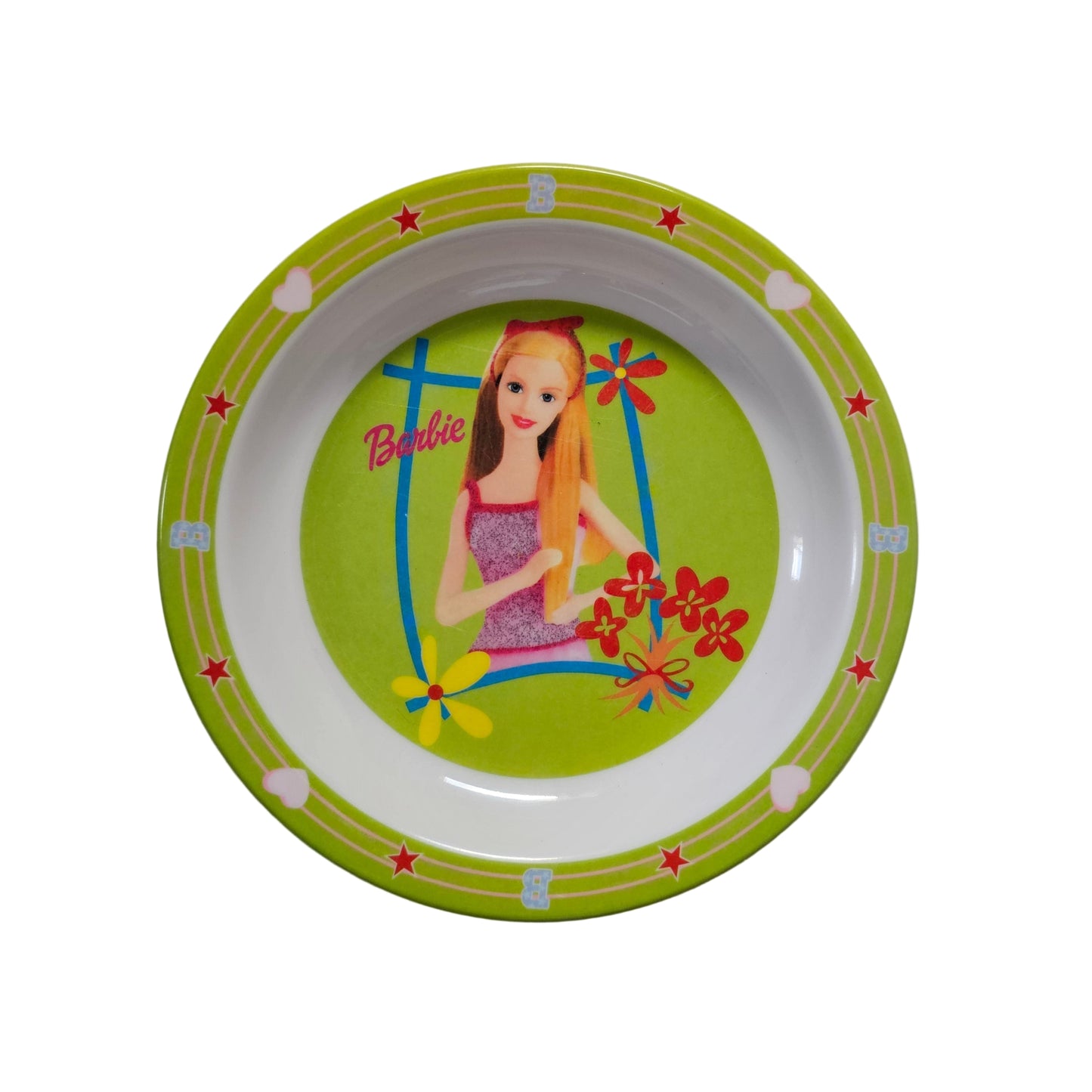 Vtg Barbie Melamine Plate (~Y2K)
