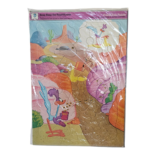 Vtg Roadrunner Tray Puzzle (1971)