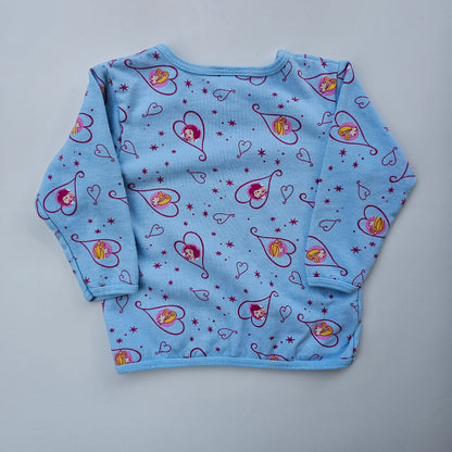 Vtg Disney Princesses AOP Long Sleeve (Sz 1-2)