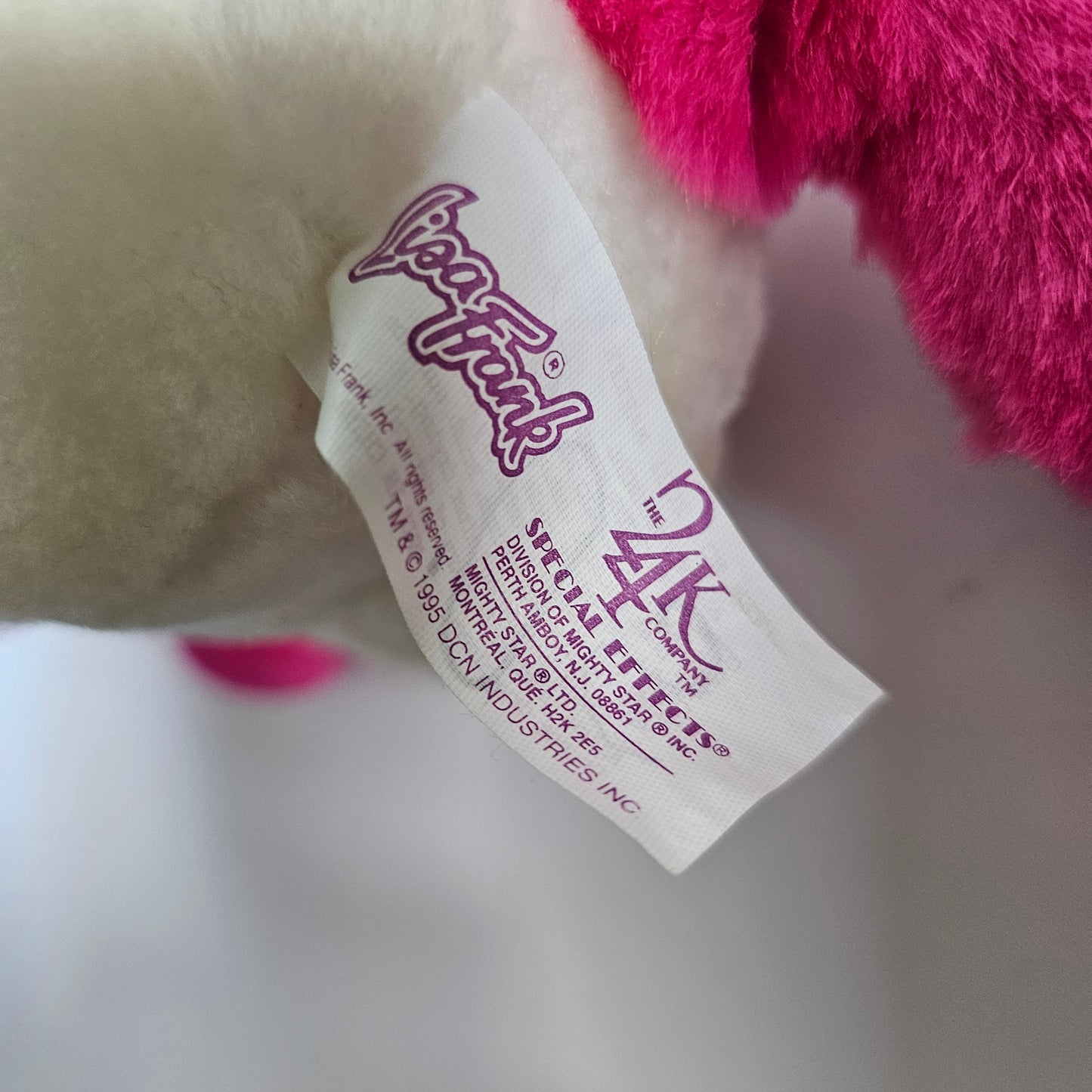 VAULT | Vtg 24K Lisa Frank Markie Rainbow Unicorn Plush (1995)