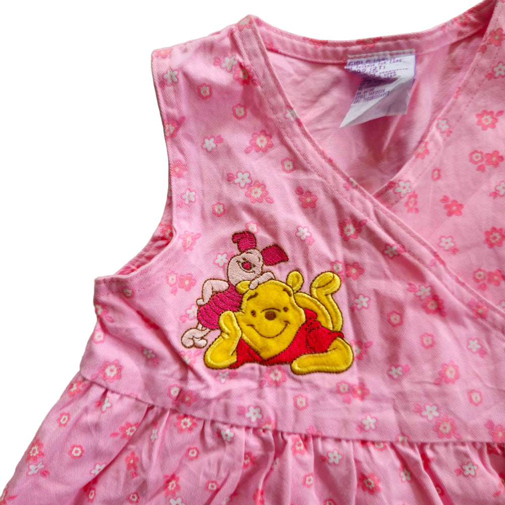 VAULT 🏦 Pink Winnie the Pooh Wrap Dress (Sz 2)