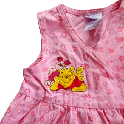VAULT 🏦 Pink Winnie the Pooh Wrap Dress (Sz 2)