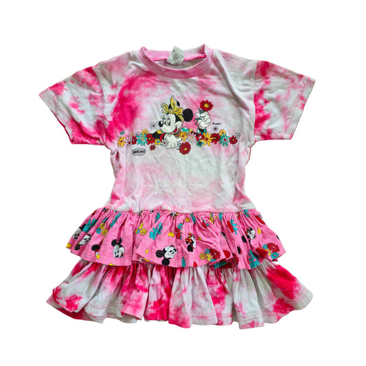 VAULT 🏦 Vtg Americanwear Minnie Mouse Tie Dye Dress (Sz 6) (~90s)