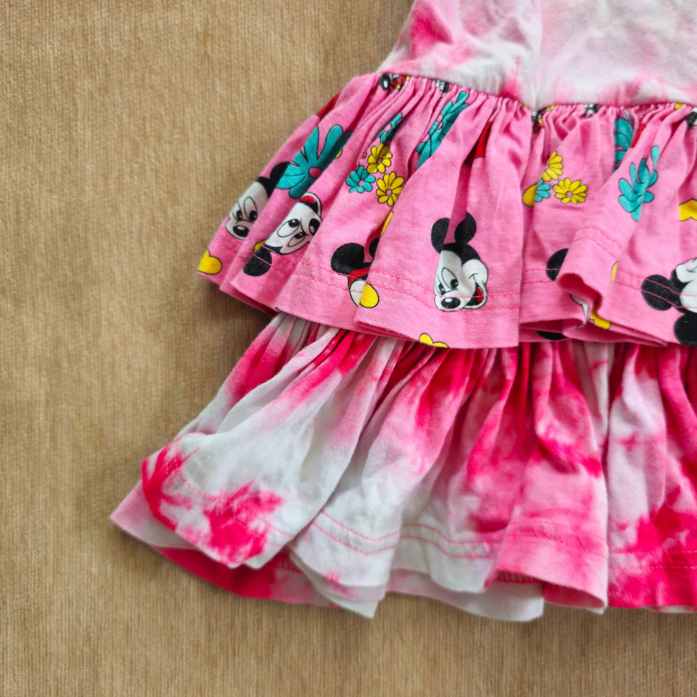 VAULT 🏦 Vtg Americanwear Minnie Mouse Tie Dye Dress (Sz 6) (~90s)