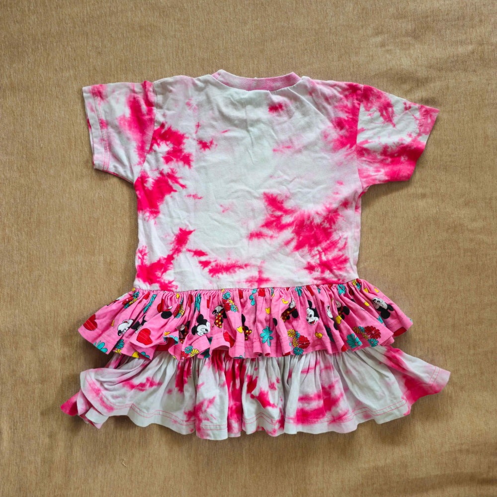 VAULT 🏦 Vtg Americanwear Minnie Mouse Tie Dye Dress (Sz 6) (~90s)