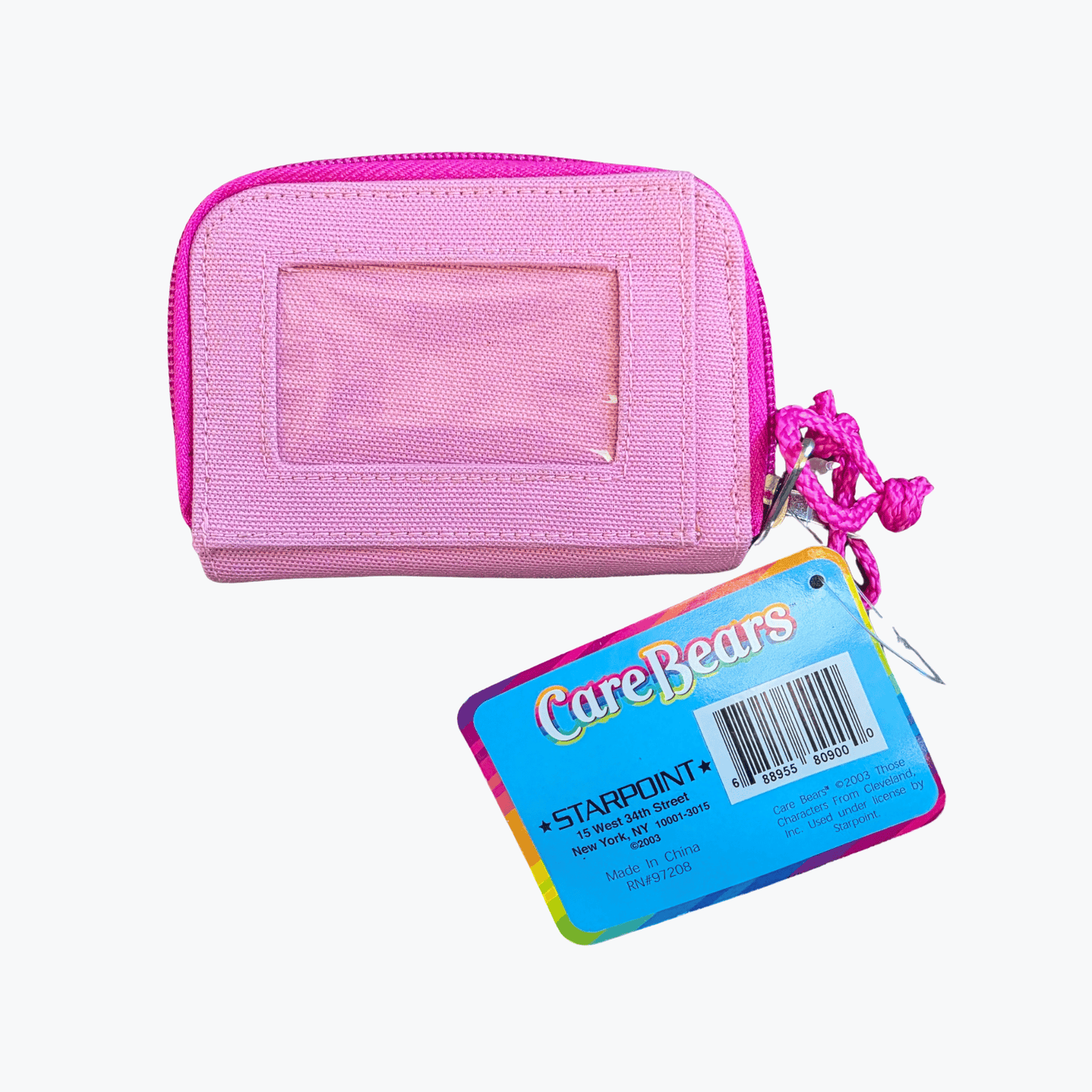 Vintage Care Bears Wallet PINK (2003) (NOS)