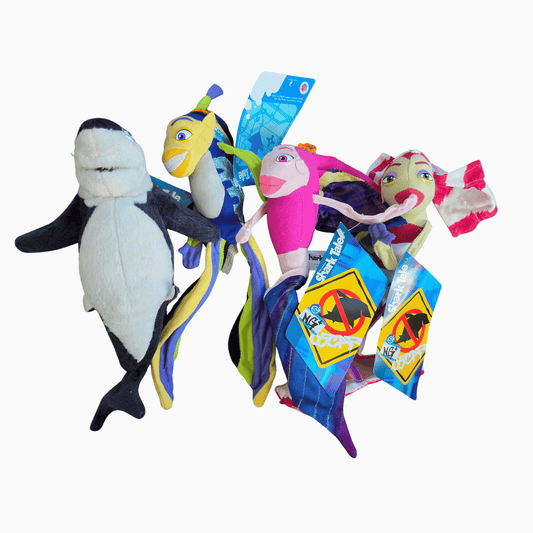 Vintage NANCO Dreamworks Shark Tale Plush SET #2 (2004) (NOS - Read Description)