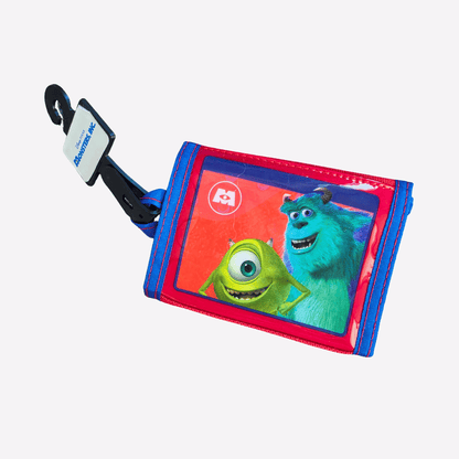 Vintage Disney Pixar Monsters, Inc. Mike & Sulley Trifold Wallet RED (00s) (NOS)