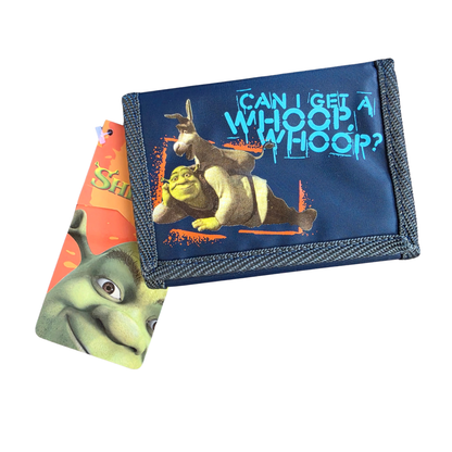 Vintage Dreamworks Shrek & Donkey Trifold Wallet (2004) (NOS)
