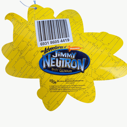 Vintage Nickelodeon Jimmy Neutron Plush Bag Clip (2003) (NOS)