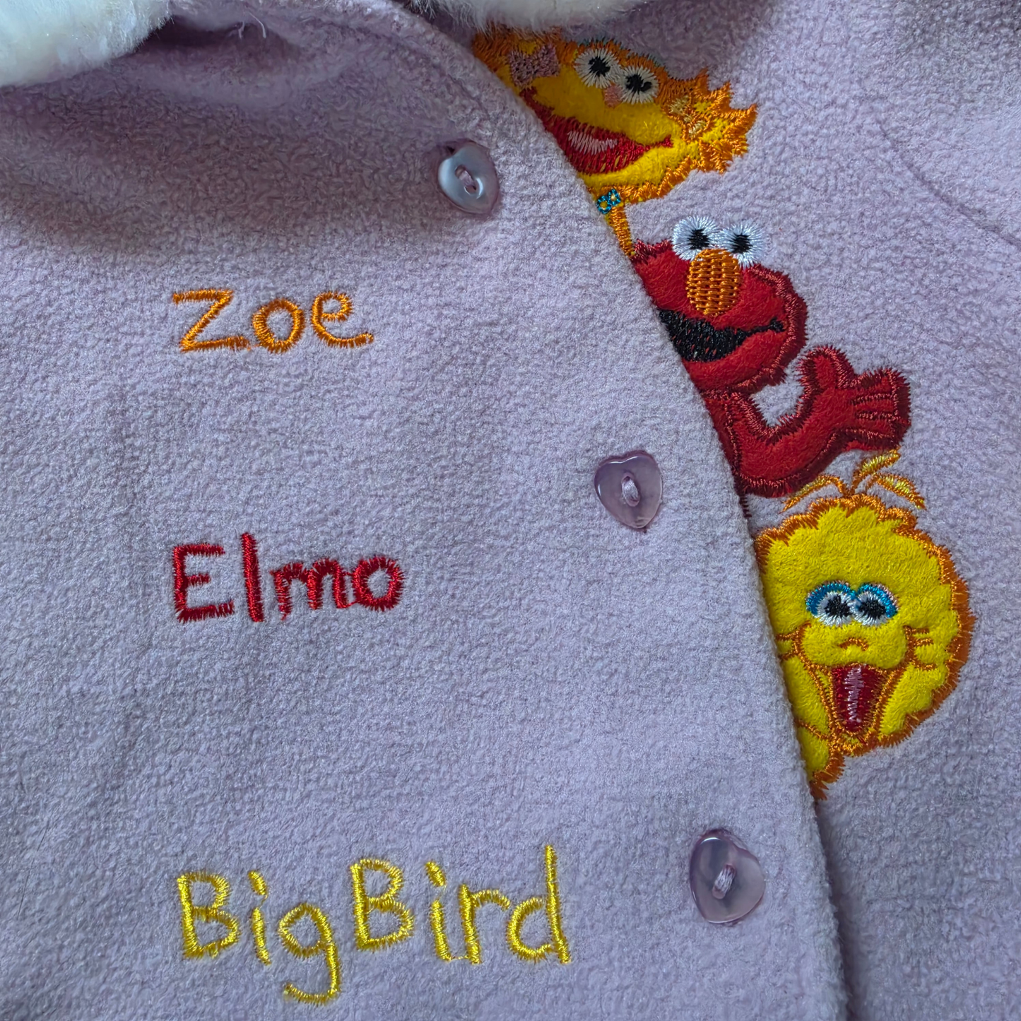 Vintage Sesame Street Zoe, Elmo & Big Bird Jacket (Sz 000-0) (2006) (NWT)