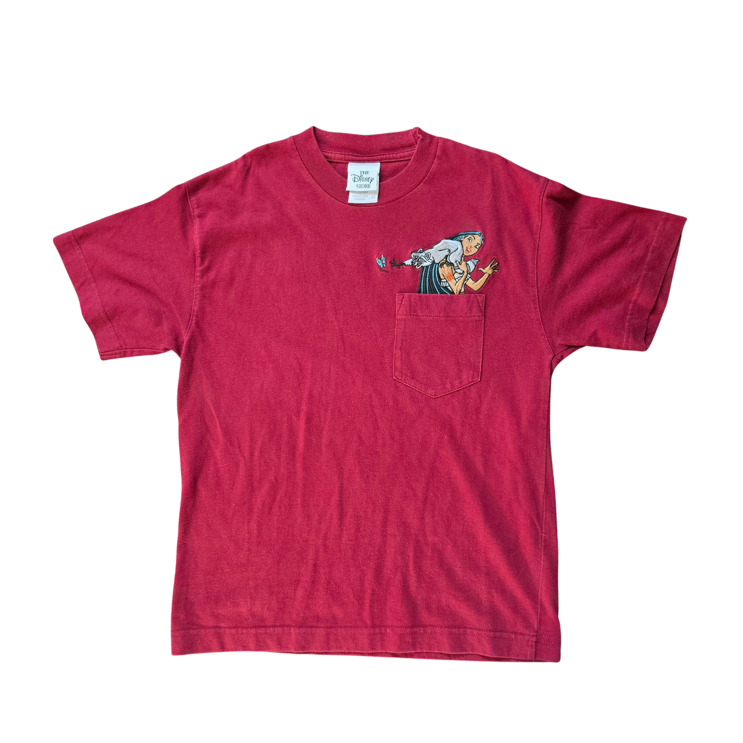 Disney Store Pocahontas Meeko & Pocket T-Shirt (Sz 8-10)