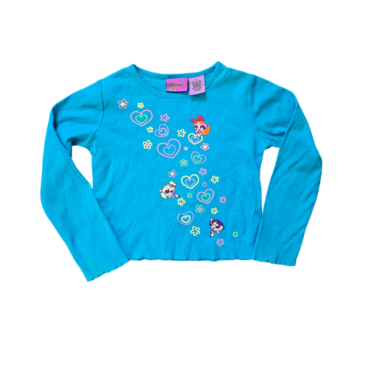 Vintage Cartoon Network Powerpuff Girls Long Sleeve (Sz 4-5) (2002)