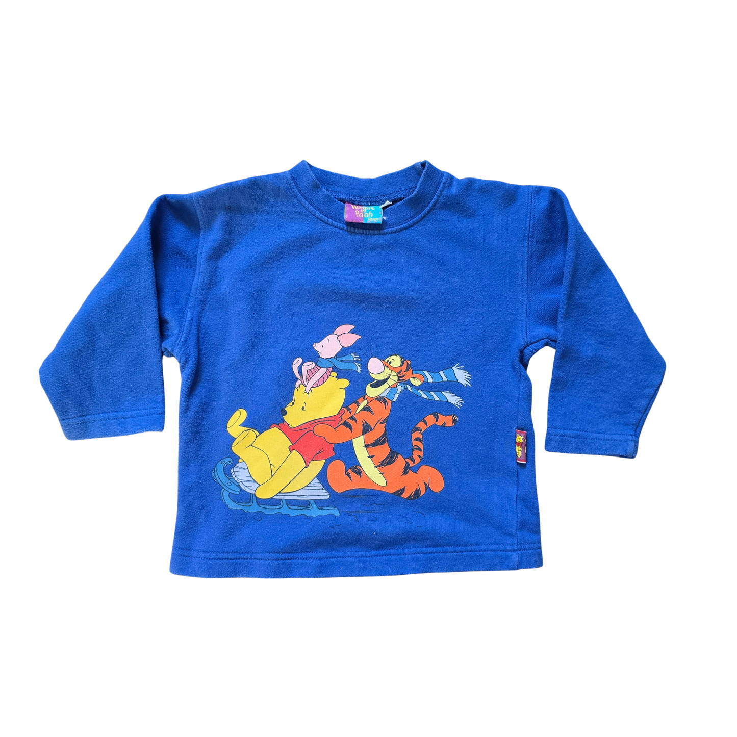 Winnie the Pooh, Piglet & Tigger Sledding Sweater (Sz 2)