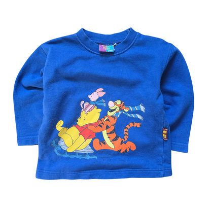 Winnie the Pooh, Piglet & Tigger Sledding Sweater (Sz 2)
