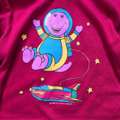 Vintage Barney & Friends Barney In Space LS (Sz 0-1) (1996)