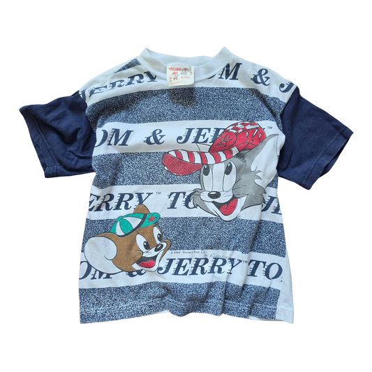 Vintage Cartoon Network's Tom & Jerry AOP T-Shirt (Sz 5-8) (1995)