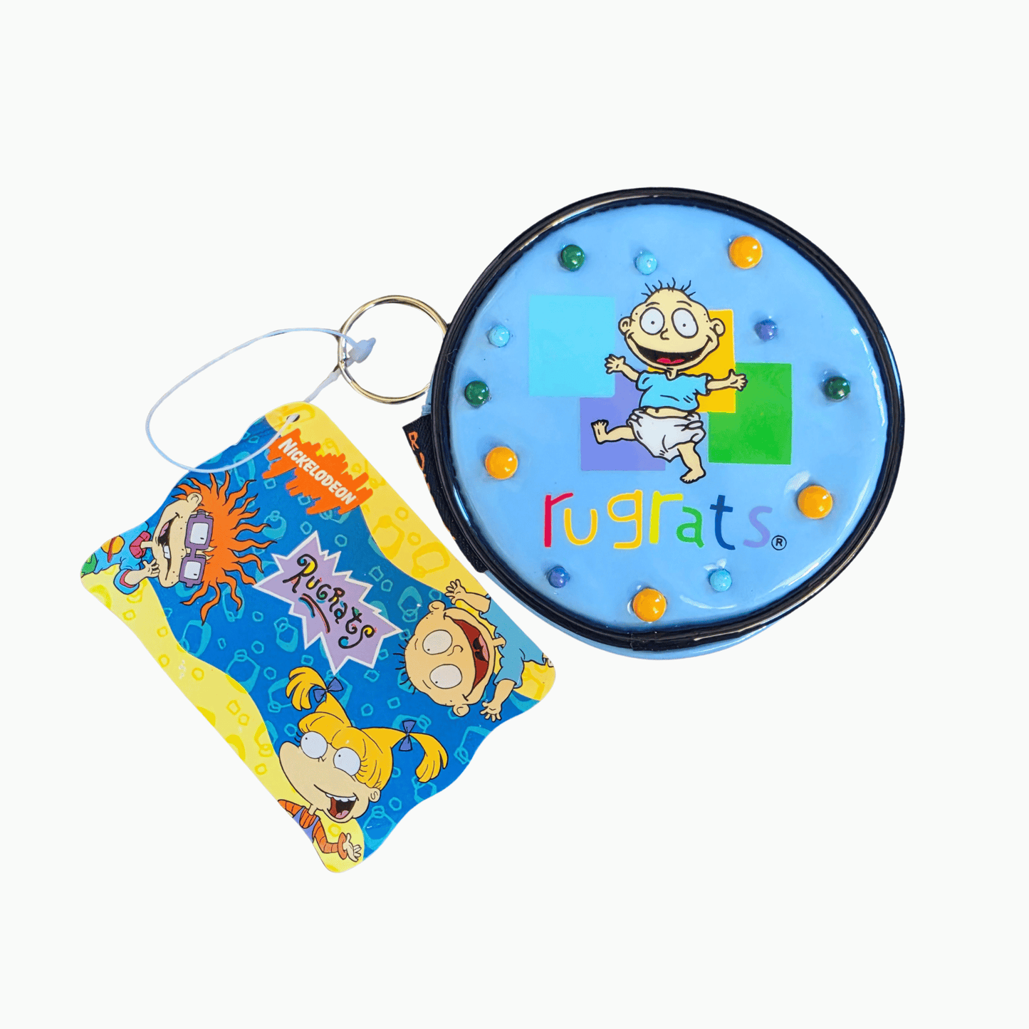 Vintage Nickelodeon Rugrats Coin Purse BLUE (1999) (NOS)