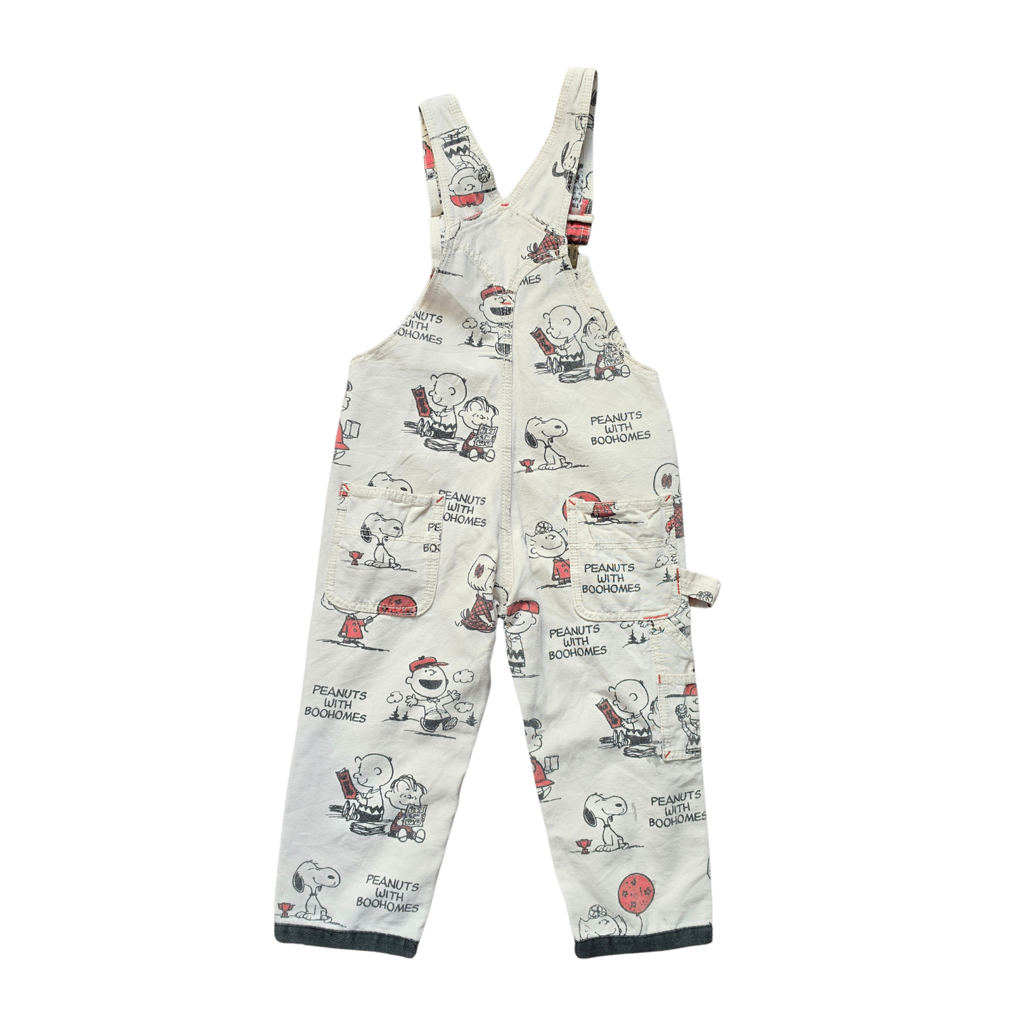 Boo Holmes Snoopy & Friends Overalls (Sz 4-5 / See Measurements)