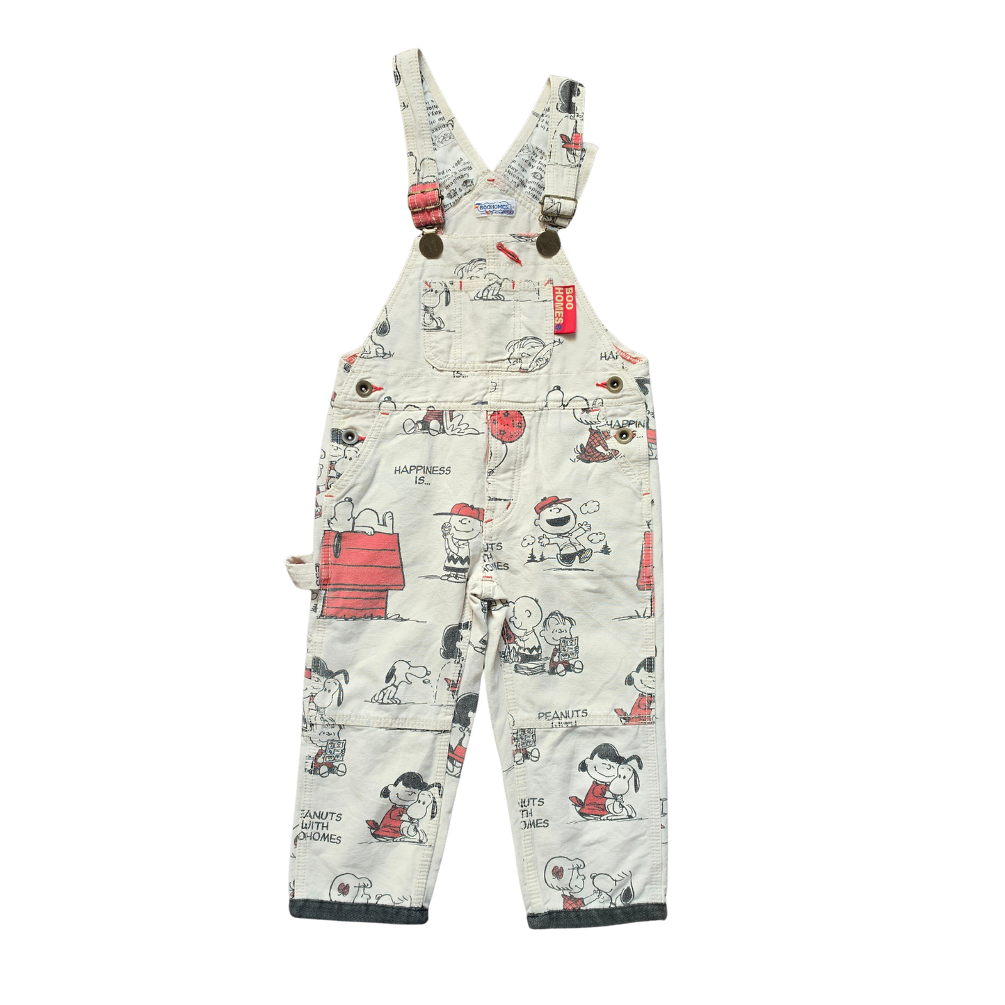 Boo Holmes Snoopy & Friends Overalls (Sz 4-5 / See Measurements)