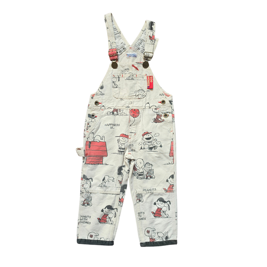 Boo Holmes Snoopy & Friends Overalls (Sz 4-5 / See Measurements)