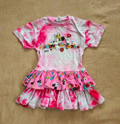VAULT 🏦 Vtg Americanwear Minnie Mouse Tie Dye Dress (Sz 6) (~90s)