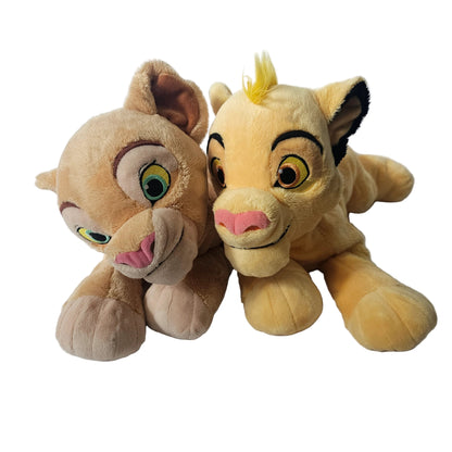 Disney Store The Lion King Young Nala & Simba Plush Set