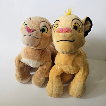 Disney Store The Lion King Young Nala & Simba Plush Set