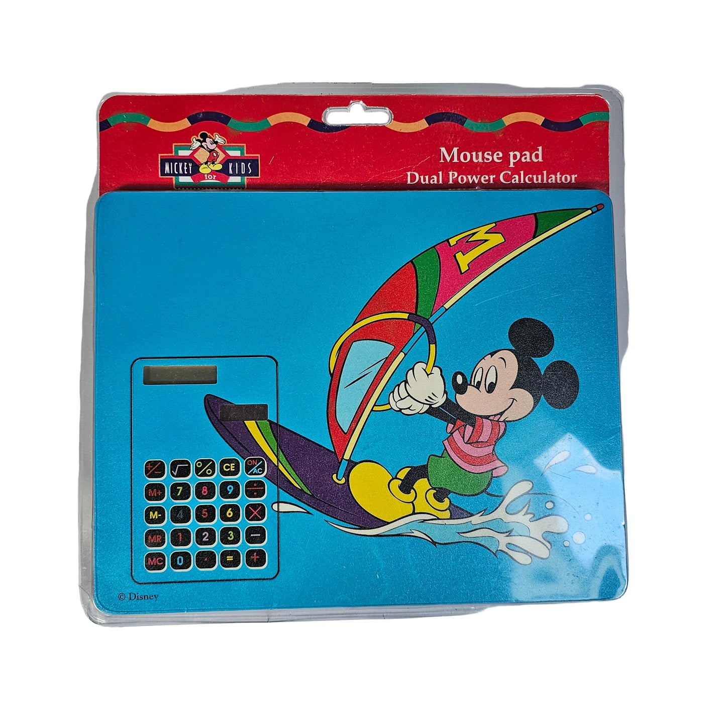 Vtg Mickey Kids Calculator Mouse Pad (1996)