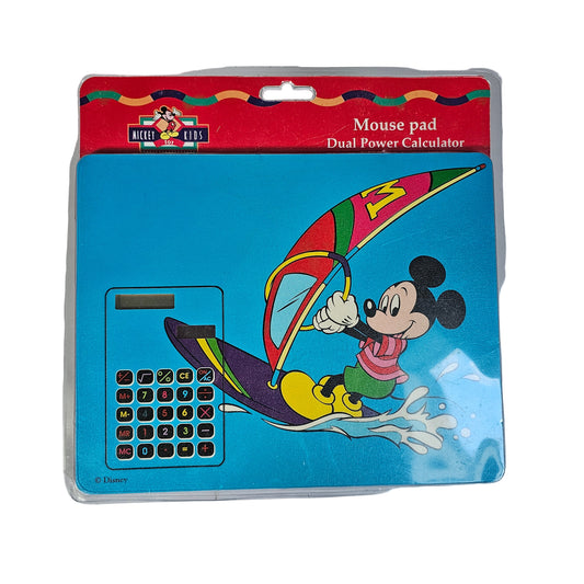 Vtg Mickey Kids Calculator Mouse Pad (1996)